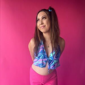 NWT Flounce Triangle Bikini Top - Xhilaration™ Multi